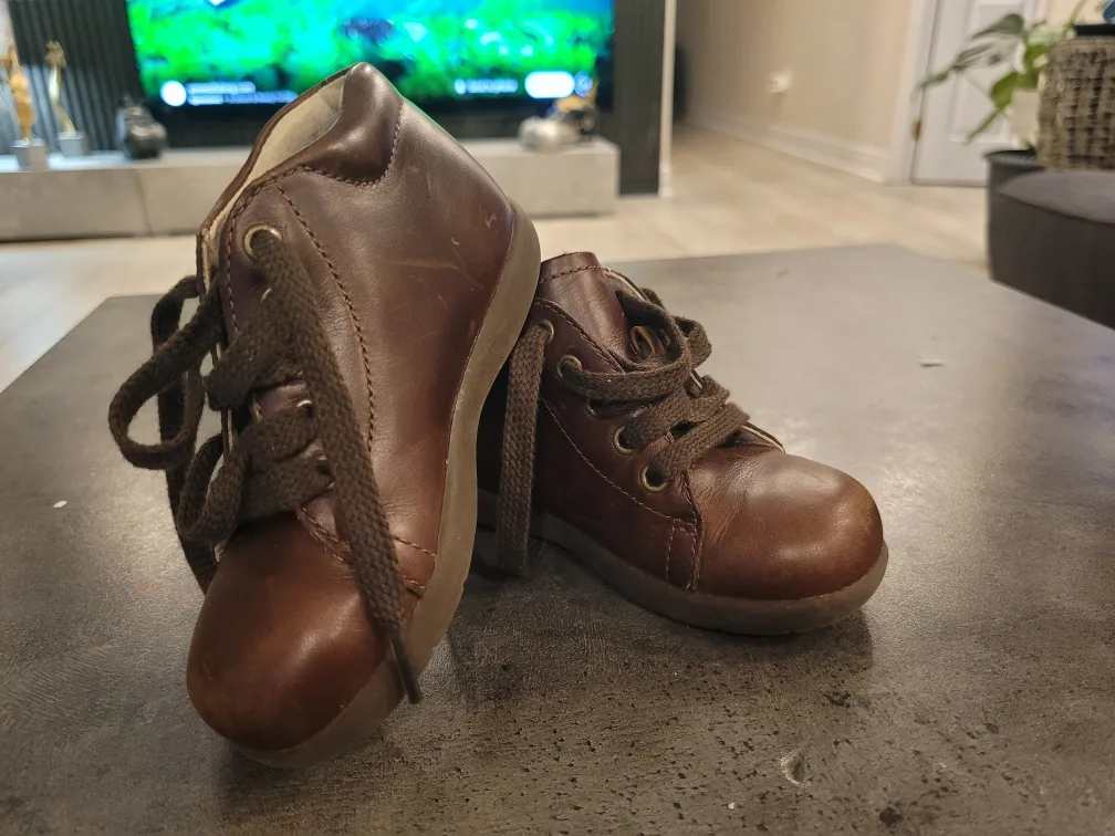 Stride Rite Jamie Brown Leather Boots - Size 7M thumbnail