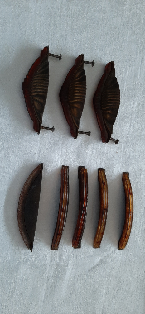 Beautiful Vintage Bakelite Furniture Hardware.
