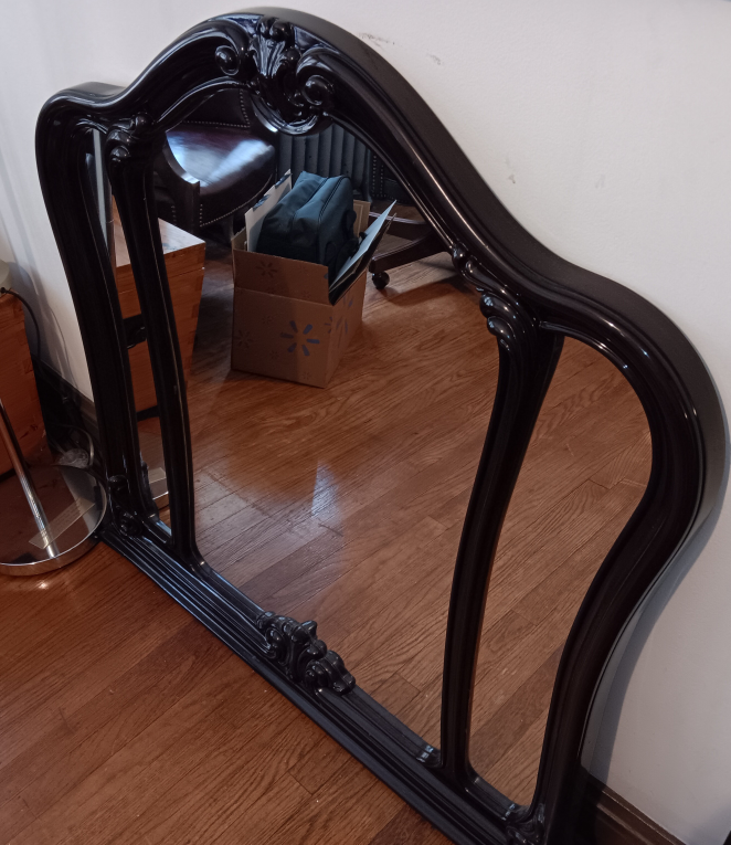 Ornate Black Framed Mirror - photo 2