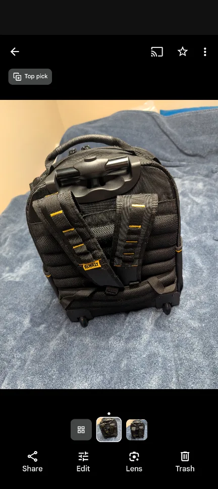 DeWalt Black & Yellow Tool Backpack image indicator(7)