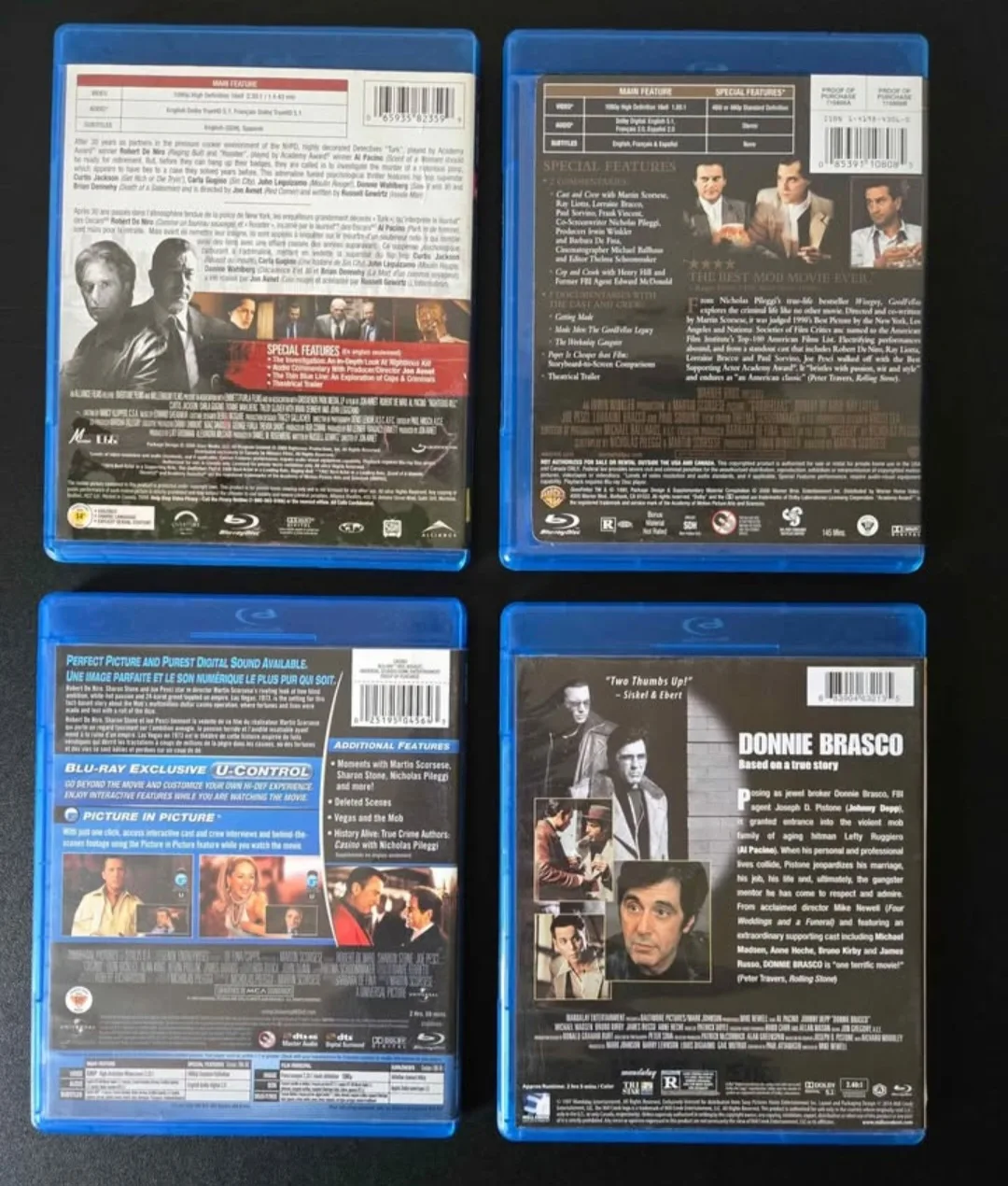 De Niro & Pacino Titles Blu-ray $5 each OR All 4 for $15 image indicator(2)