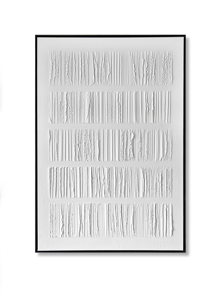 Large Framed Textured Painting