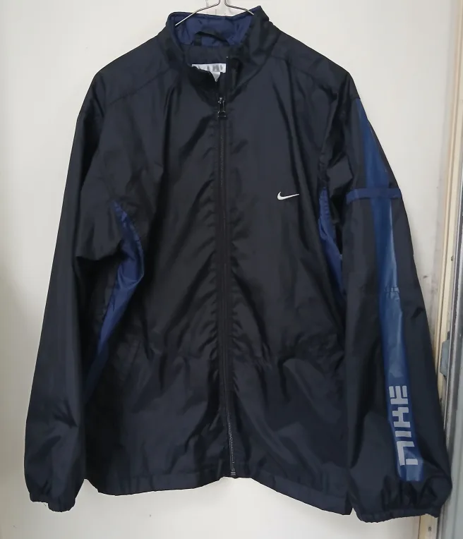 Nike Black & Blue Windbreaker Jacket XL (18-20) thumbnail