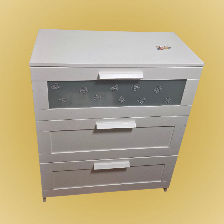 White 3-Drawer Dresser