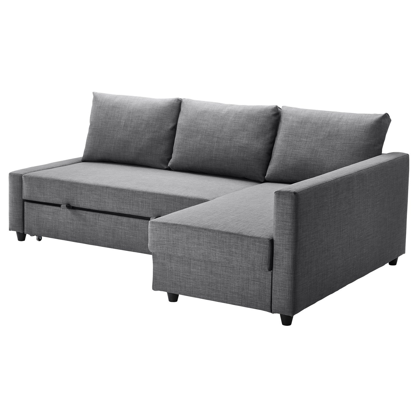 Grey Sectional Sofa with Pull-Out Bed
