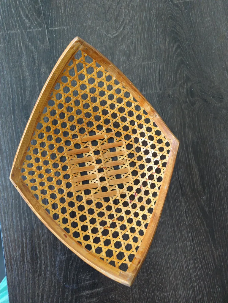 Woven Bamboo Basket, 10" Square thumbnail