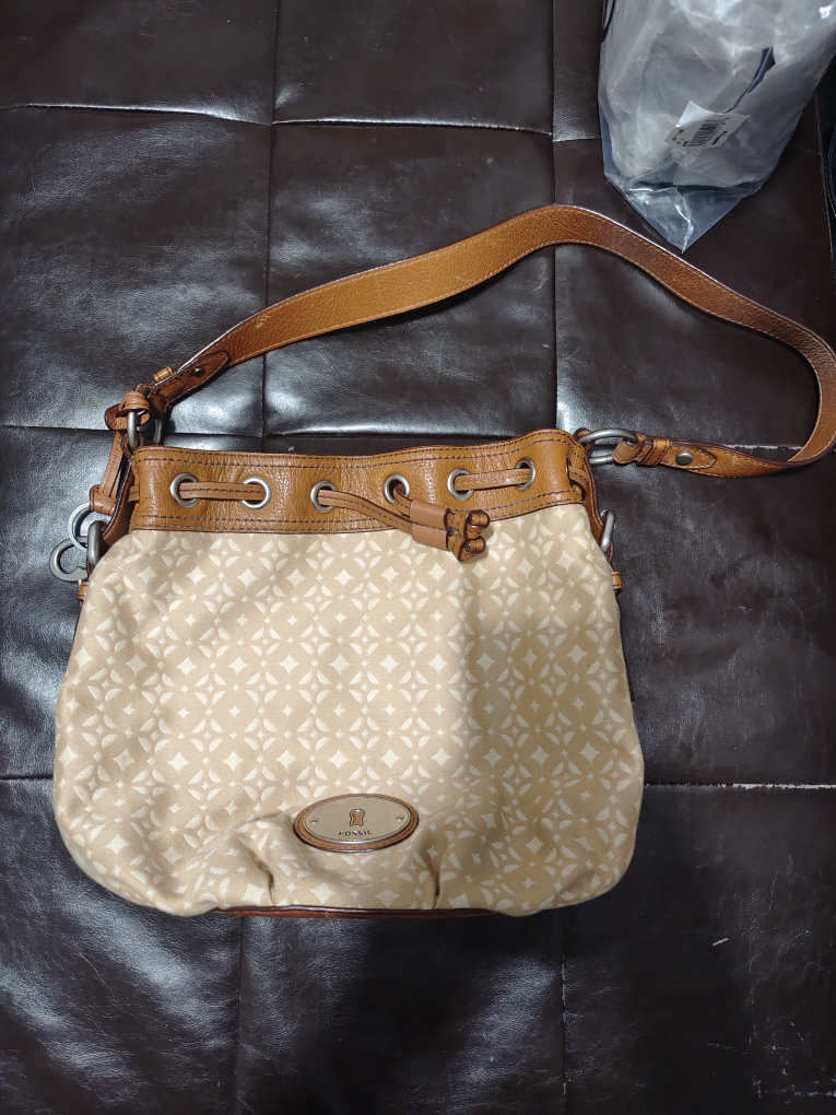 Fossil Tan/Brown Shoulder Bag