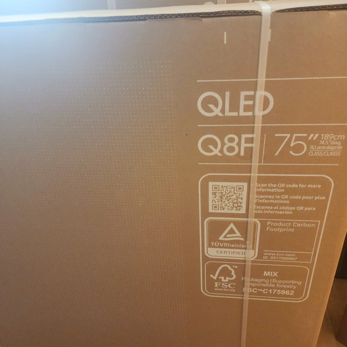 New Samsung 75-inch QLED Q8F (2025 model) 4K Smart TV