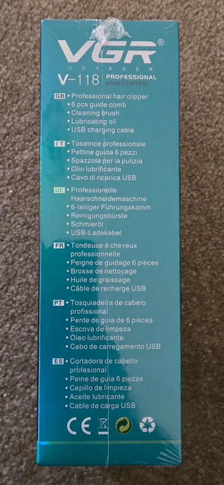 VGR V-118 Professional Hair Clipper - New in Box! image indicator(2)