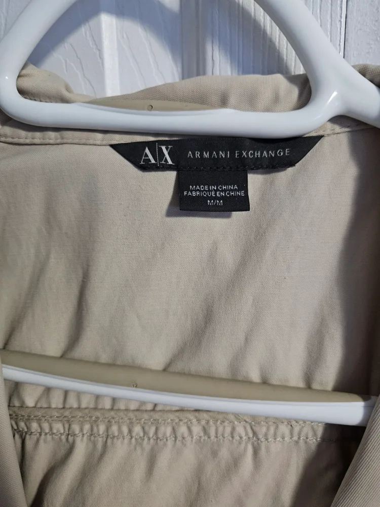 Armani Exchange Black Bomber Jacket - Size L image indicator(2)