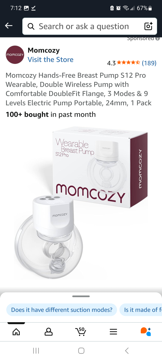 Momcozy S12 Pro Hands-Free Breast Pump - NEW - photo 3