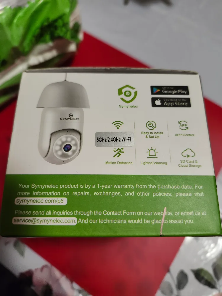 New Symynelec P6 2K WiFi Smart IP Light Bulb Camera image indicator(2)