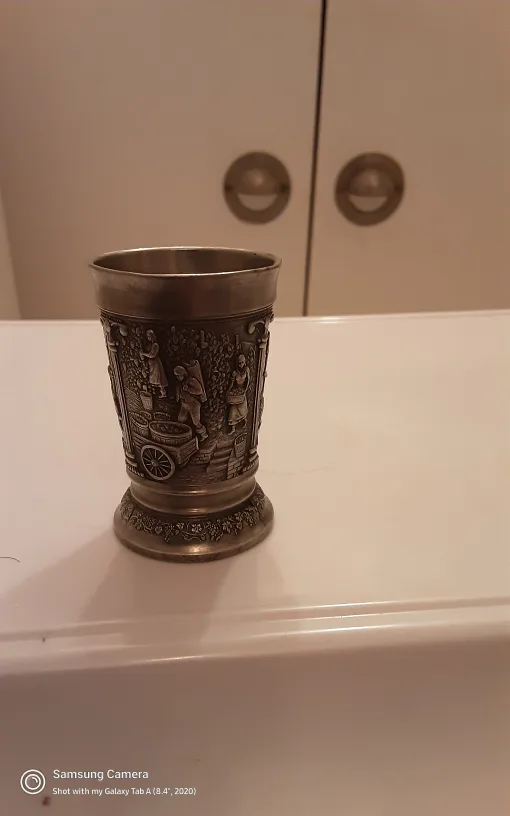 Vintage Pewter Shot Glass image indicator(3)