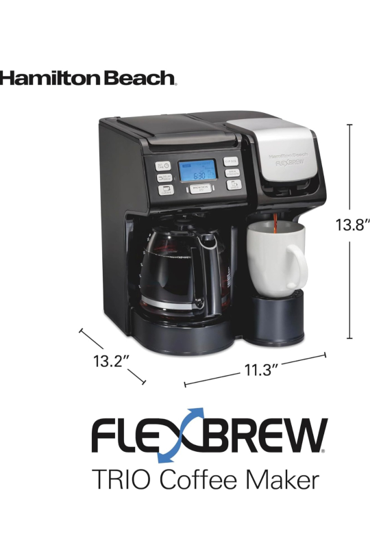 Hamilton Beach FlexBrew Trio 3-Way Coffee Maker - photo 2