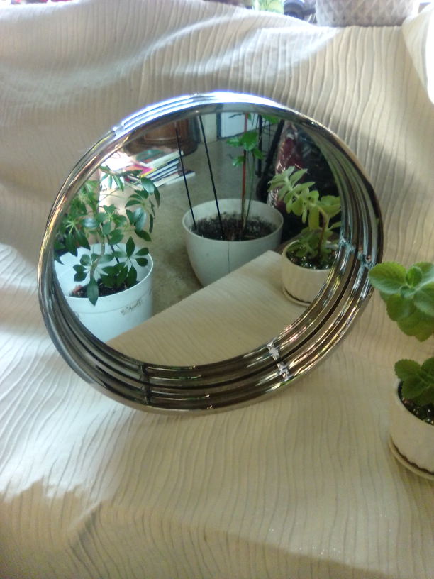 Round Decorative Mirror Tray