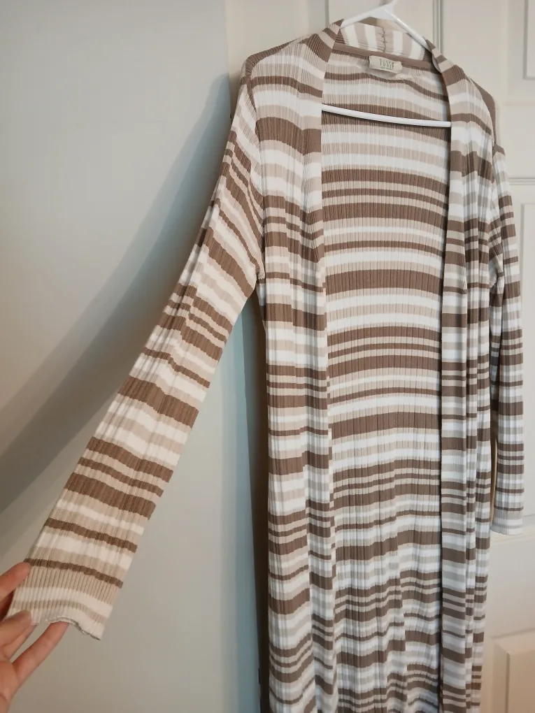 Pure Suzy Shier striped long cardigan, size medium (M) image indicator(4)