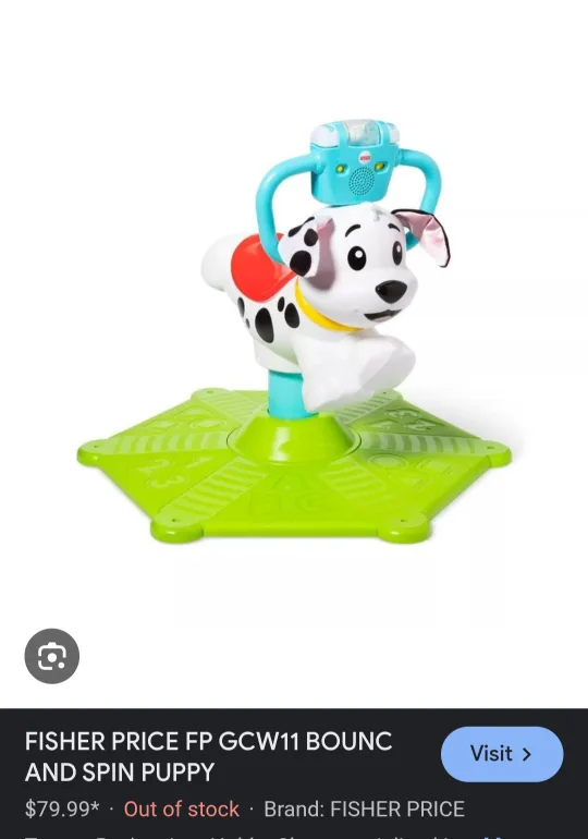 Fisher Price Bounce and Spin Puppy thumbnail