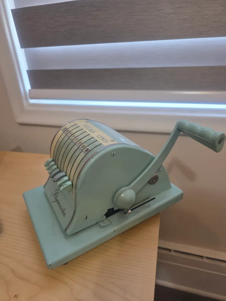 Vintage Paymaster Series X-2000 Check Writer image indicator(2)