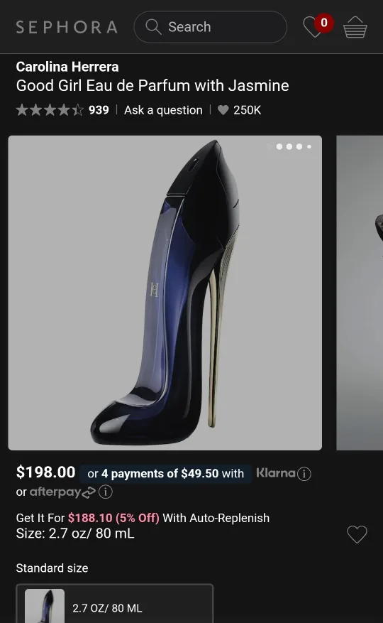 Carolina Herrera Good Girl Eau de Parfum 80ml image indicator(3)