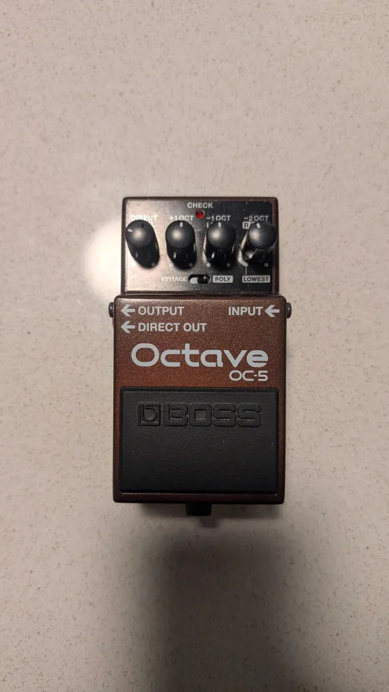 Boss OC-5 Octave Guitar Pedal and Locking Strap System thumbnail