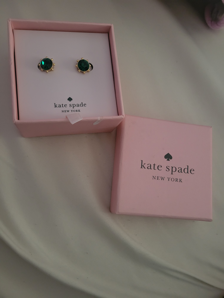 Kate Spade Green Stud Earrings - New in Box! - photo 2