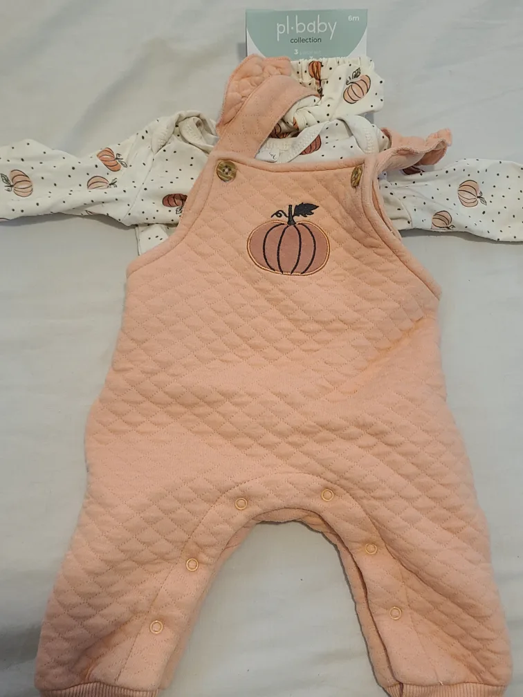 pl.baby 6m 3-Piece Pumpkin Outfit thumbnail