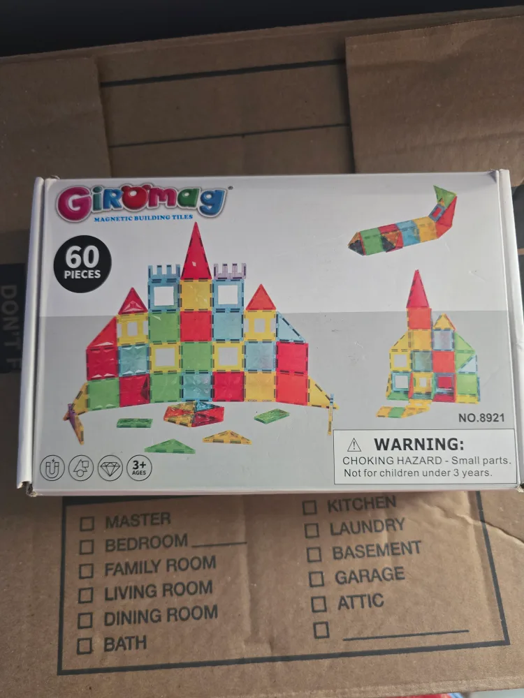 Giromag Magnetic Building Tiles, 60 Pieces, 3+ Age thumbnail
