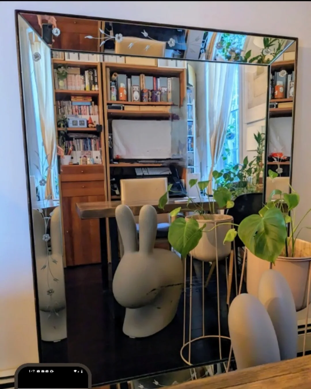 Vintage Beveled Edge Full length Mirror image indicator(3)