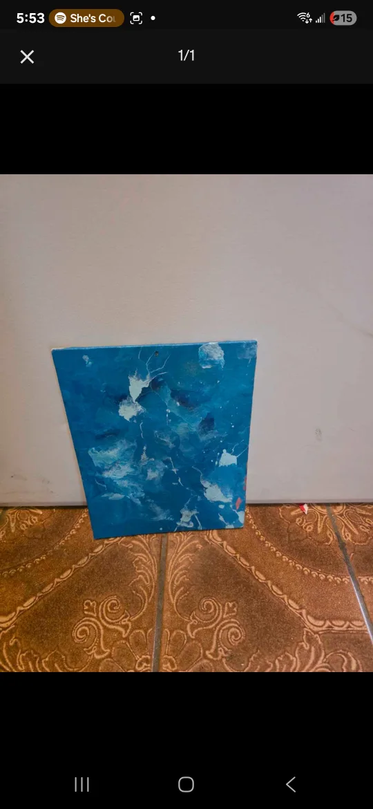 Blue Abstract Art Painting thumbnail