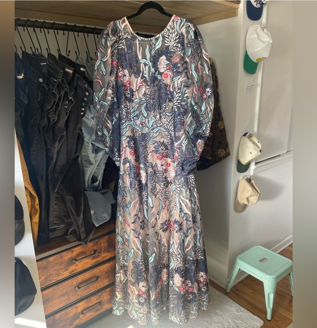 ASOS EDITION FLORAL Embroidered Maxi Dress - photo 4