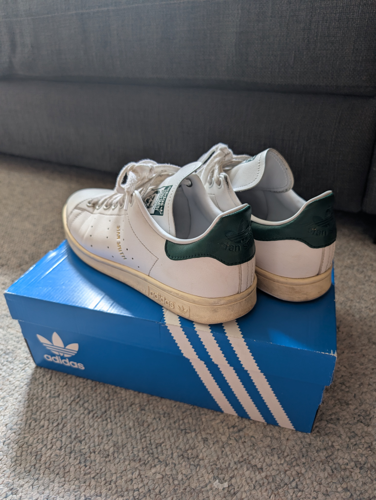 Adidas Stan Smith - White/Green - Size 9 - photo 3