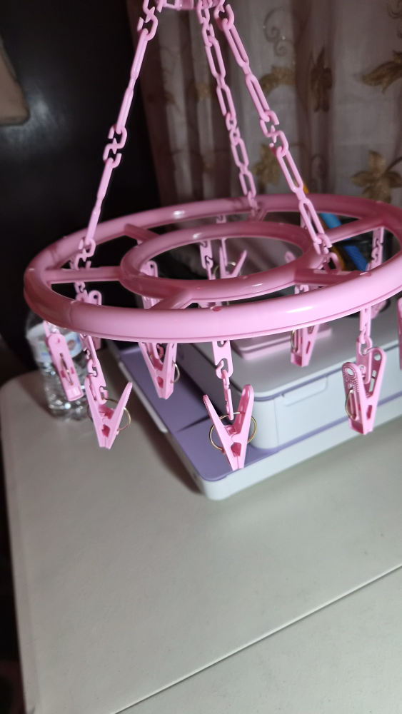 Pink Round Clothes Drying Hanger - photo 2