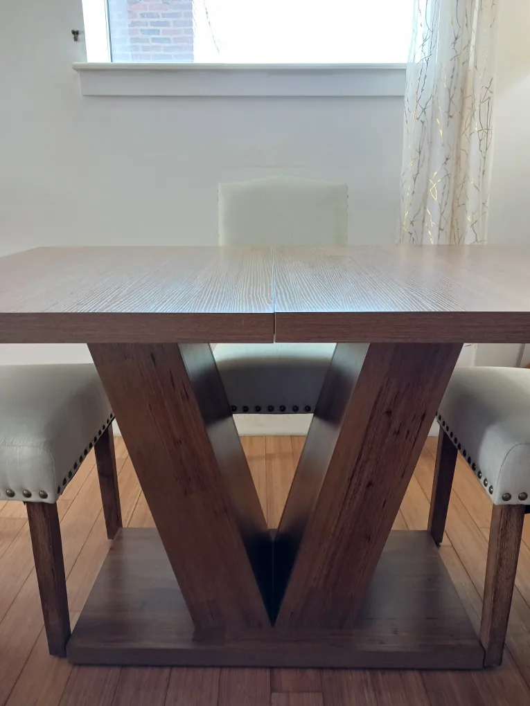 Modern Minimalist 4-Piece Rectangular Dining Set – Brand New image indicator(7)