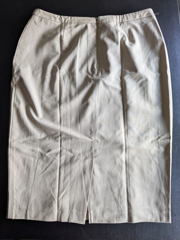 M&S Collection beige pencil Skirt - Size 16 - photo 3