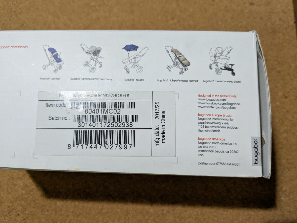 Bugaboo Cameleon Adapter for Maxi-Cosi Car Seat - Like New! - photo 4