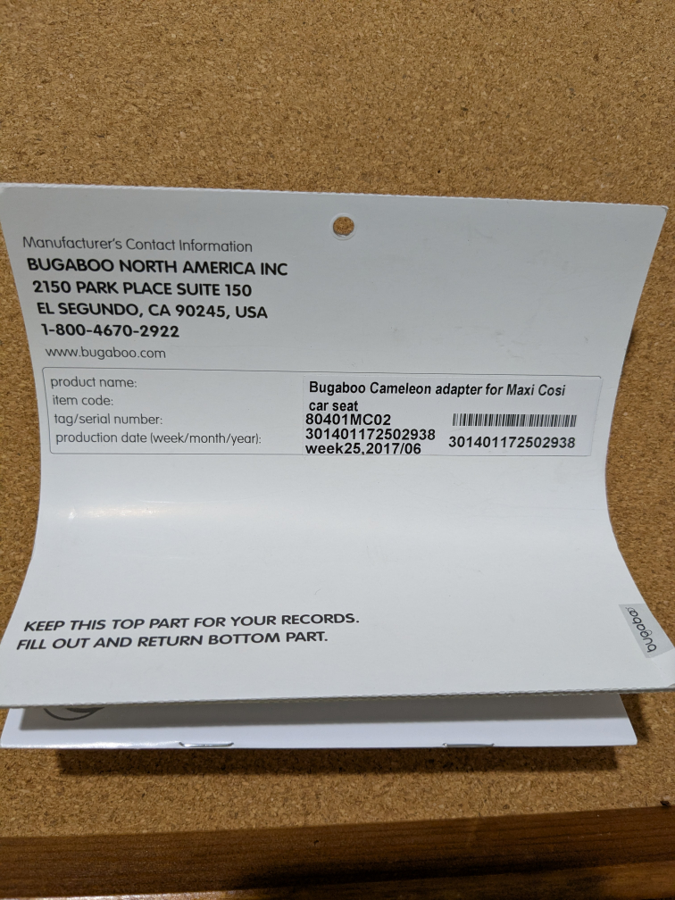 Bugaboo Cameleon Adapter for Maxi-Cosi Car Seat - Like New! - photo 5