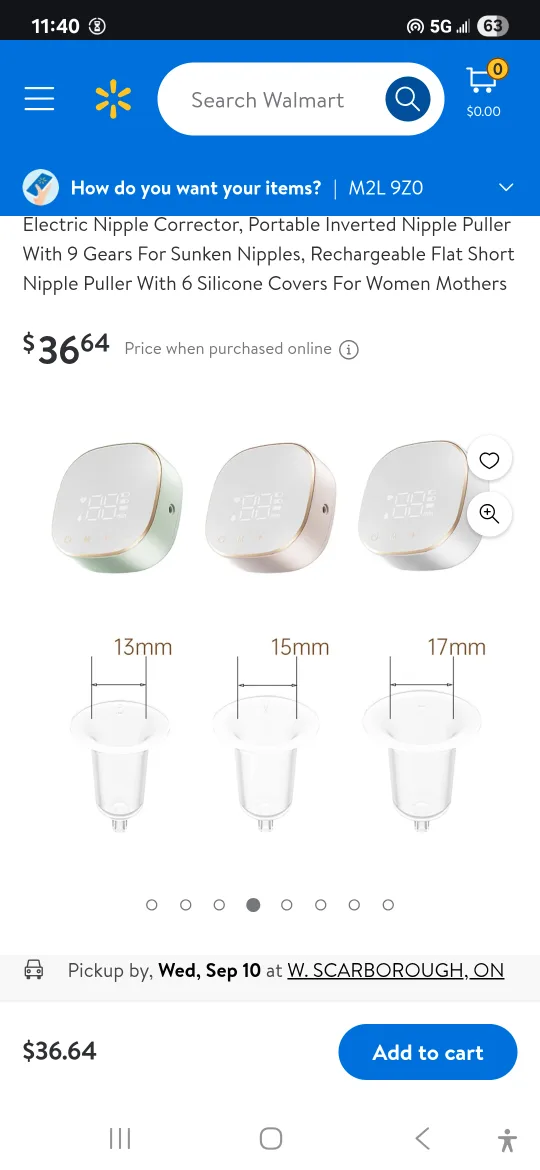 Electric Nipple Corrector - Portable Inverted Nipple Puller thumbnail