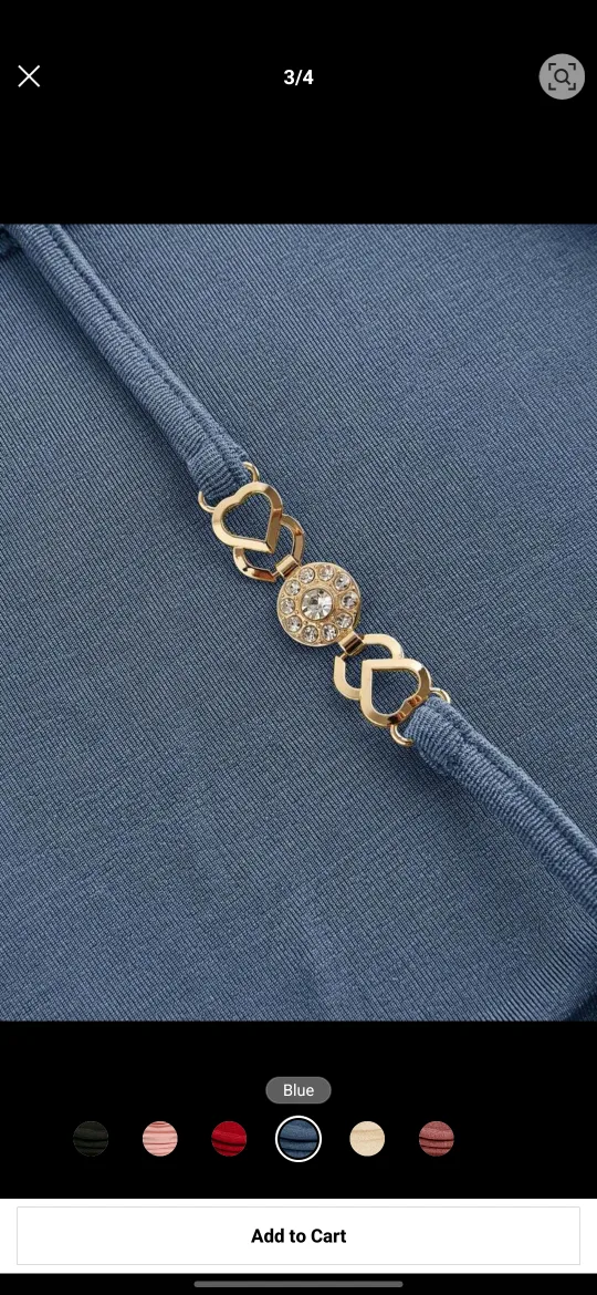 Blue Halter Top from shein image indicator(2)