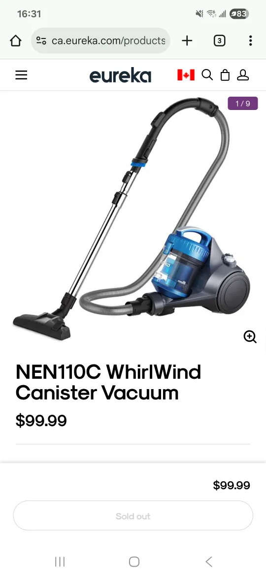 Eureka NEN110C WhirlWind Canister Vacuum image indicator(3)