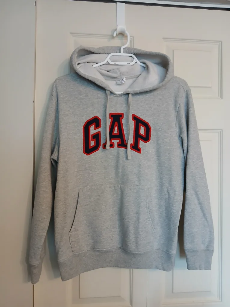 GAP gray hoodie with logo, size small (S)+ image indicator(2)