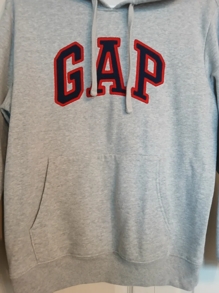 GAP gray hoodie with logo, size small (S)+ image indicator(4)