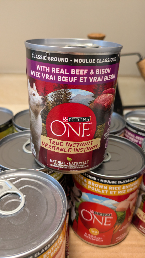 Purina ONE True Instinct Wet Dog Food - 24 cans