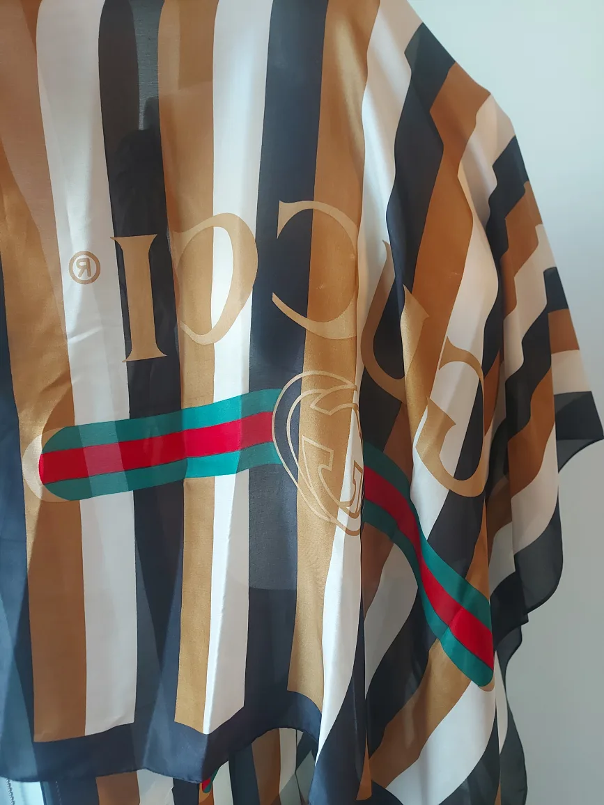 Gucci Striped Silk Scarf thumbnail