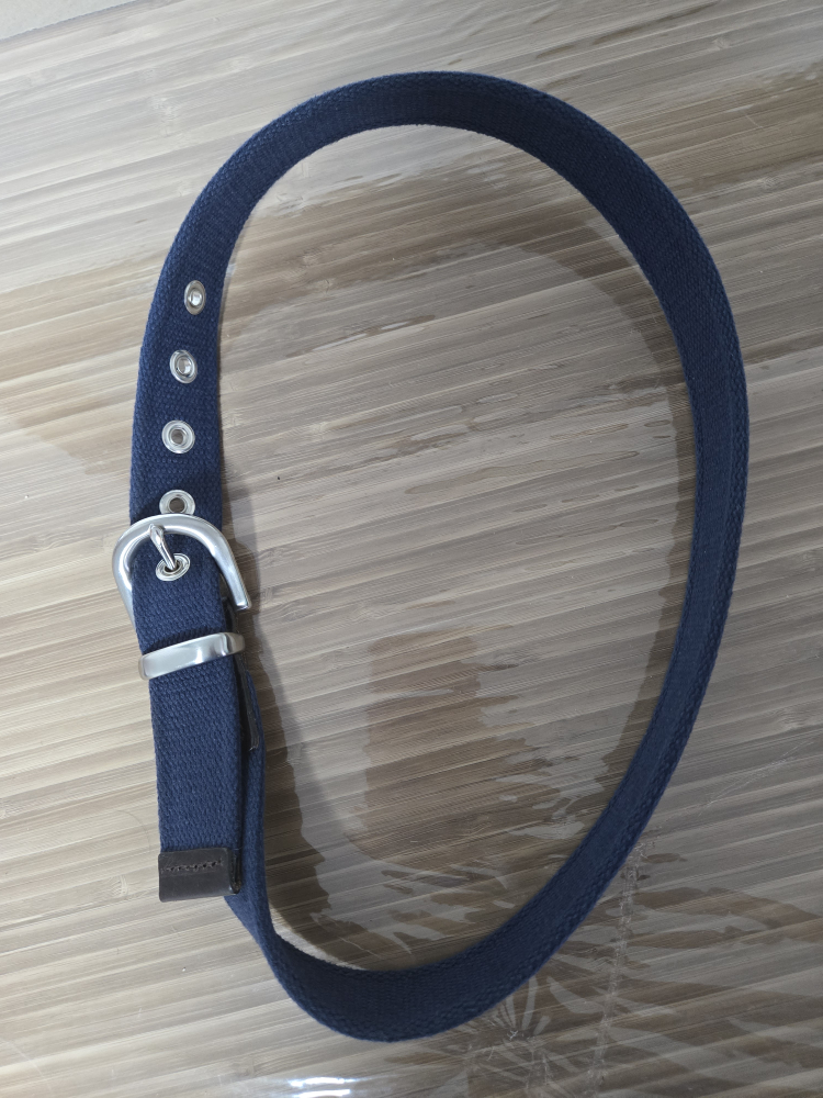 Navy Blue Canvas Belt
