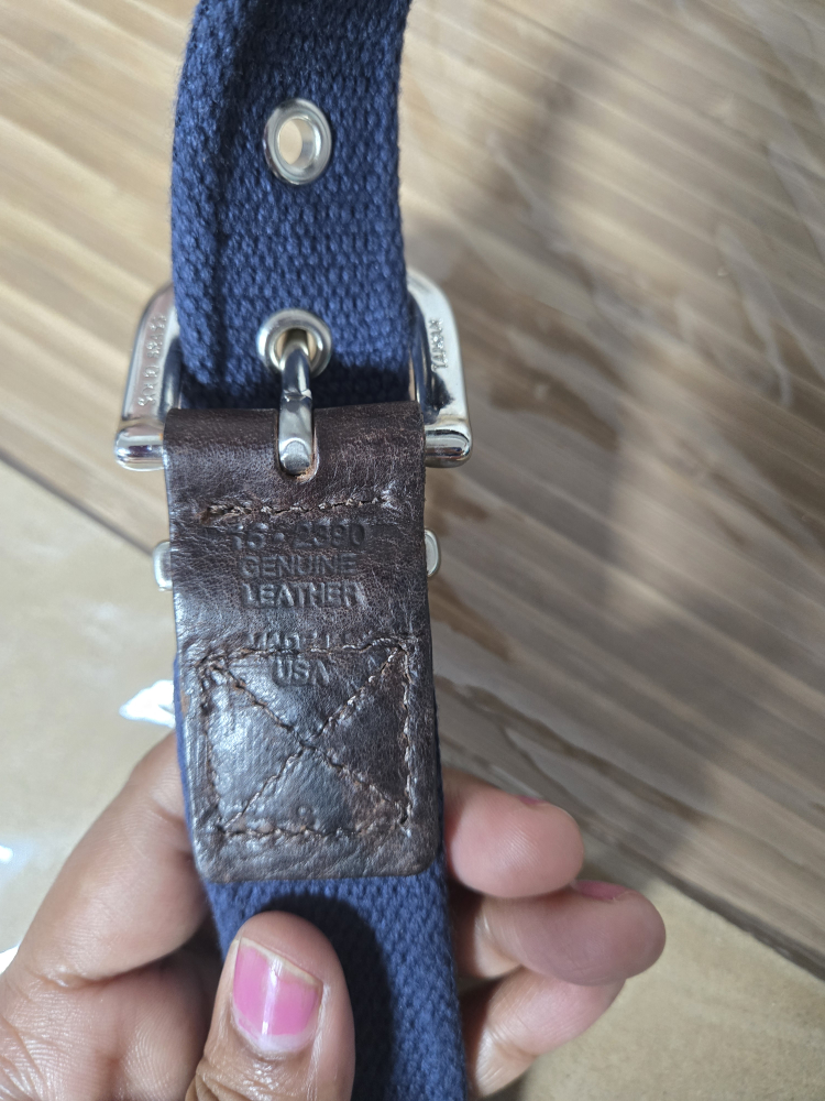 Navy Blue Canvas Belt - photo 2