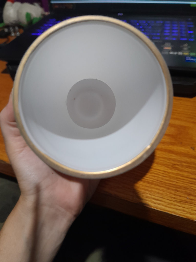 Floral White Glass Vase - photo 2