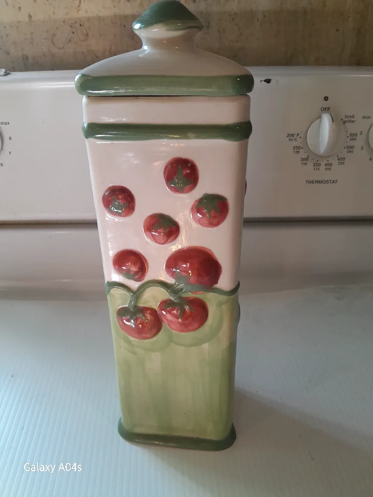 Tomato Design Ceramic Canister thumbnail