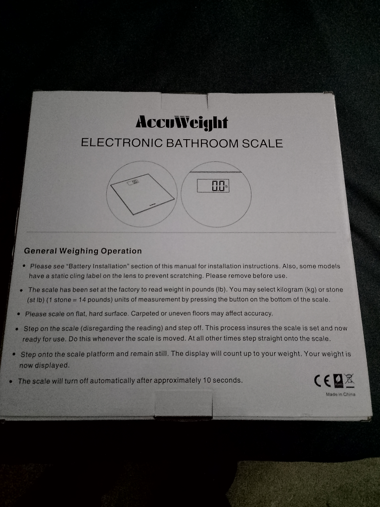 AccuWeight Digital Bathroom Scale - photo 3