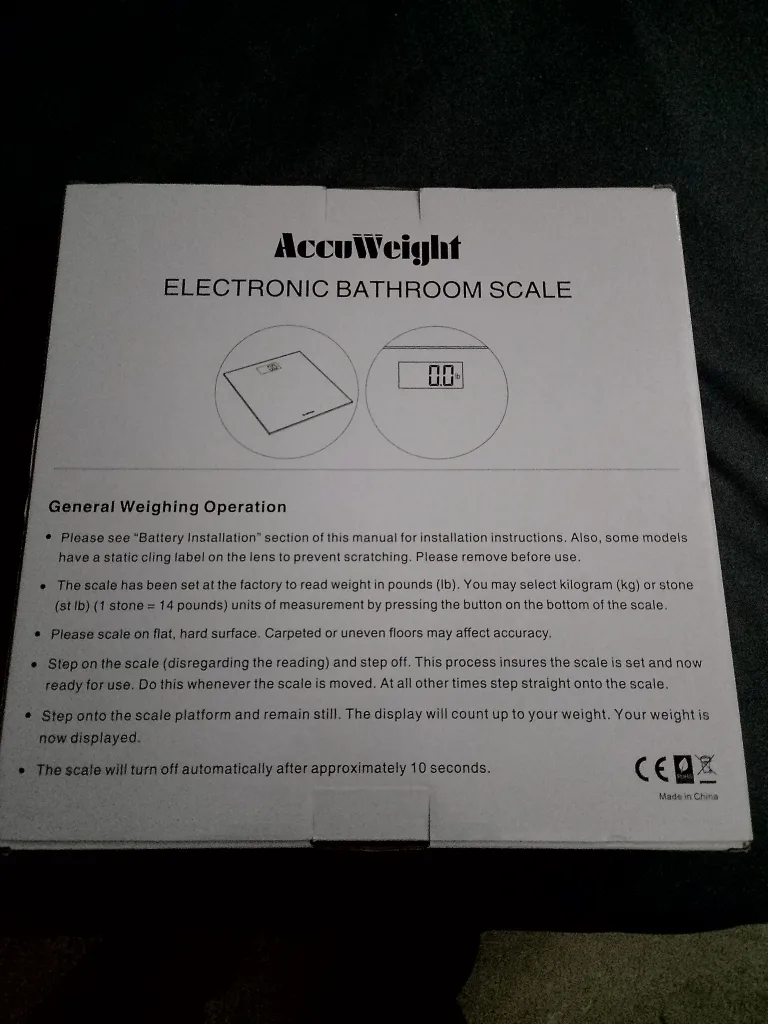 AccuWeight Digital Bathroom Scale image indicator(3)