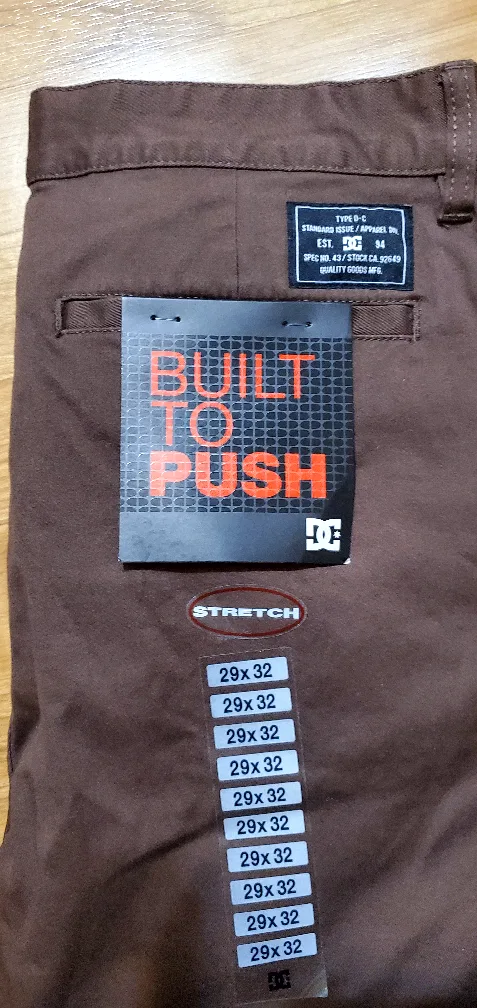 DC Worker Relaxed Chino Pants - Brown, Size 29 image indicator(6)